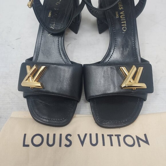 Louis Vuitton Black LV Shake Strappy Sandal - Picture 4 of 12